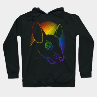 Tripped Out Rat (Rainbow Version) Hoodie